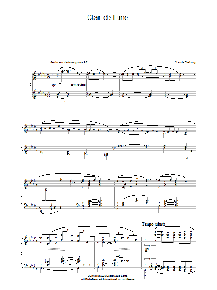 Clair de Lune von Claude Debussy (Download) 