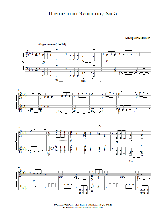 Theme From Symphony No. 5 von Ludwig van Beethoven (Download) 