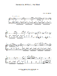 Sonata Op 49 No 2, 2nd Movt. (Download) 