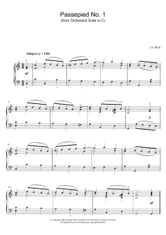 Passepied No. 1 von Johann Sebastian Bach (Download) 
