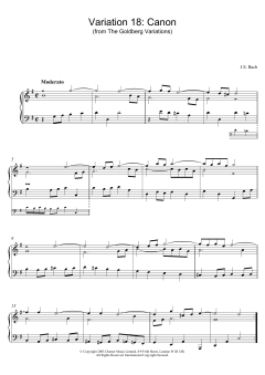 Variation 18: Canon von Johann Sebastian Bach (Download) 