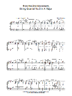 from the 2nd Movement, String Quartet No.3 in A Major (Download) 