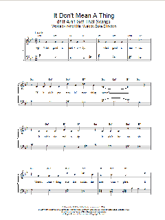 It Don't Mean A Thing von Duke Ellington (Download) 