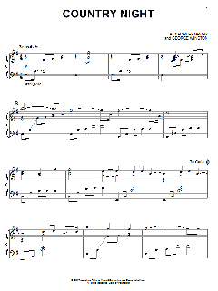 Country Night von George Winston (Download) 