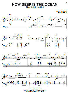 How Deep Is The Ocean (How High Is The Sky) von Bill Evans (Download) 