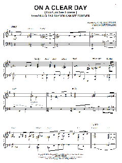 On A Clear Day (You Can See Forever) von Bill Evans (Download) 