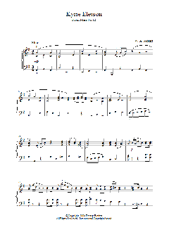 Kyrie Eleison From Mass No.12 von Wolfgang Amadeus Mozart (Download) 