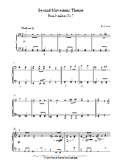 Second Movement Theme From Symphony No.7 von Ludwig van Beethoven (Download) 