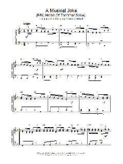 A Musical Joke (BBC Horse Of The Year Show) von Wolfgang Amadeus Mozart (Download) 