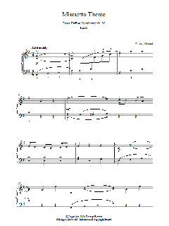 Minuetto Theme From Haffner Symphony No. 35 K385 von Wolfgang Amadeus Mozart (Download) 
