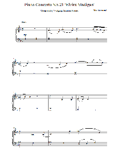 Piano Concerto No.21 Elvira Madigan - von Wolfgang Amadeus Mozart (Download) 