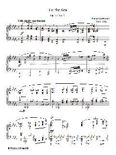 To The Sea von Edward MacDowell (Download) 