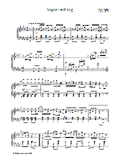 Maple Leaf Rag von Scott Joplin (Download) 