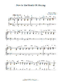 Now Is The Month Of Maying von Thomas Morley (Download) 