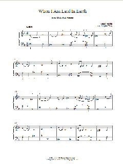 When I Am Laid In Earth from Dido And Aeneas von Henry Purcell (Download) 