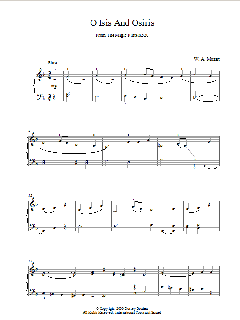 O Isis And Osiris From The Magic Flute K620 von Wolfgang Amadeus Mozart (Download) 