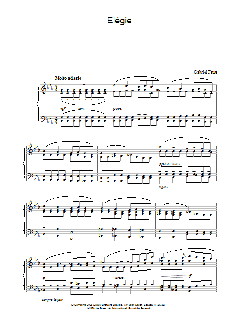 Elégie von Gabriel Fauré (Download) 