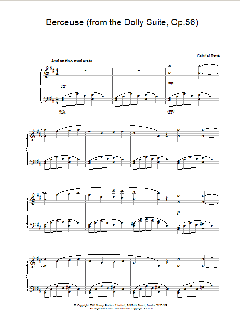 Berceuse von Gabriel Fauré (Download) 