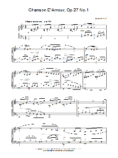Chanson D'Amour, Op.27 No.1 von Gabriel Fauré (Download) 