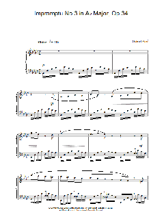 Impromptu No.3 in Ab Major, Op.34 von Gabriel Fauré (Download) 