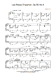 Les Roses D'Ispahan, Op.39, No.4 von Gabriel Fauré (Download) 