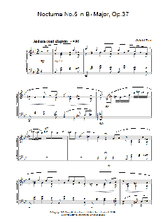 Nocturne No.5 in Bb Major, Op.37 von Gabriel Fauré (Download) 