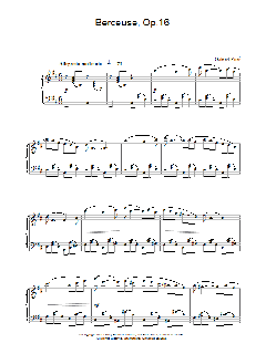 Berceuse, Op.16 von Gabriel Fauré (Download) 