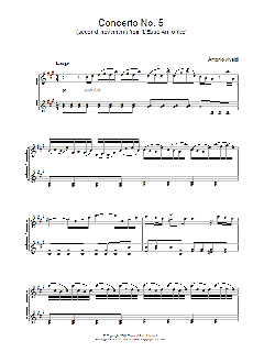 Largo) from 'L'Estro Armonico' Op.3 von Antonio Vivaldi (Download) 