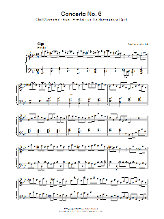 Giga, Presto) from 'La Stravaganza' Op.4 von Antonio Vivaldi (Download) 