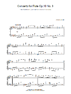 Concerto for Flute Op.10, No.3 'The Goldfinch' von Antonio Vivaldi (Download) 