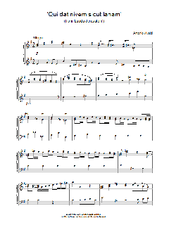 'Qui dat nivem sicut lanam' von Antonio Vivaldi (Download) 