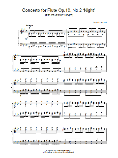 Concerto for Flute Op.10, No.2 'Night' von Antonio Vivaldi (Download) 