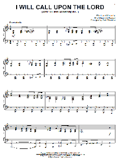 I Will Call Upon The Lord von Michael O'Shields (Download) 