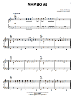 Mambo #5 von Perez & His Orchestra Prado (Download) 