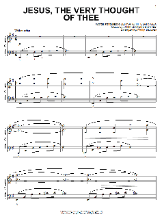 Jesus, The Very Thought Of Thee [Jazz version] von Edward Caswall (Download) 