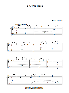 To A Wild Rose von Edward MacDowell (Download) 