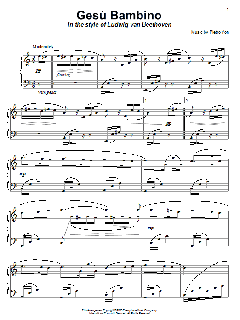 Gesù Bambino (The Infant Jesus) (in the style of Beethoven) von Traditional (Download) 