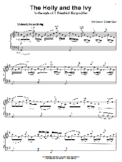 The Holly And The Ivy (in the style of Burgmuller) von Traditional (Download) 