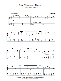 Last Movement Theme From Symphony No.6 Pastoral von Ludwig van Beethoven (Download) 