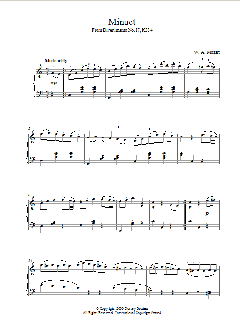Minuet from Divertimento No.17, K334 von Wolfgang Amadeus Mozart (Download) 