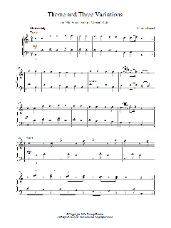 Theme and Three Variations on 'Ah, Vous Dirai-je, Maman' K265 von Wolfgang Amadeus Mozart (Download) 