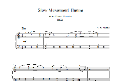 Slow Movement Theme from Clarinet Concerto von Wolfgang Amadeus Mozart (Download) 