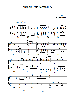 Andante From Sonata In A von Franz Schubert (Download) 