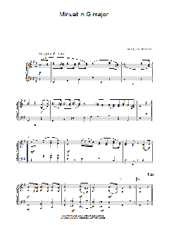 Minuet In G Major von Ludwig van Beethoven (Download) 