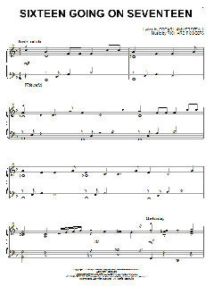 Sixteen Going On Seventeen von Rodgers & Hammerstein (Download) 