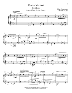 First Loss, Op. 68, No. 16 von Robert Schumann (Download) 