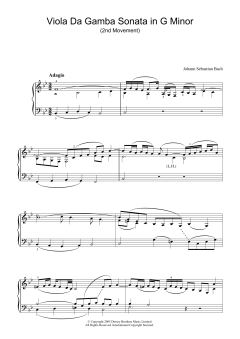Viola da Gamba Sonata In G Minor (Download) 