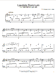 Laudate Dominum von Wolfgang Amadeus Mozart (Download) 