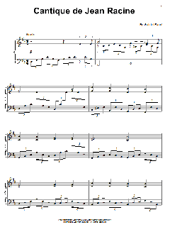 Cantique De Jean Racine von Gabriel Fauré (Download) 