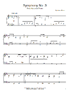 Symphony No. 3, Third Movement Theme von Johannes Brahms (Download) 